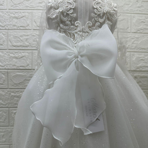 ABITO IN PIZZO E TULLE LUREX 2442 ABITO U MARCH 
