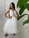 ABITO PIZZO E TULLE LUREX