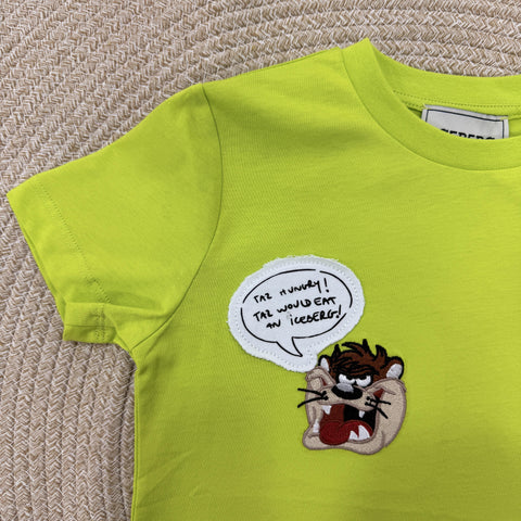 T-SHIRT IN COTONE TSICE6112J LIME ICEBERG 