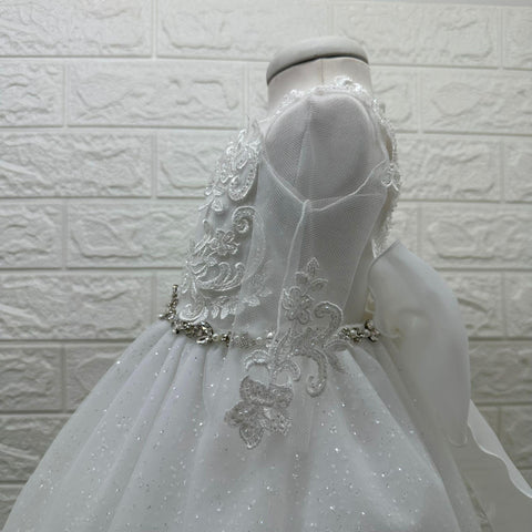 ABITO IN PIZZO E TULLE LUREX 2442 ABITO U MARCH 