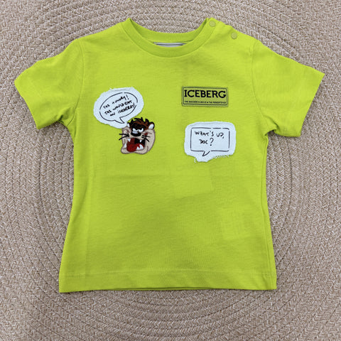 T-SHIRT IN COTONE TSICE6112B LIME ICEBERG 
