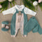 TUTINA, BODY, CARDIGAN E BABBUCCE IN LANA IN5731/IN57S V VERDE SALDI MARLU 
