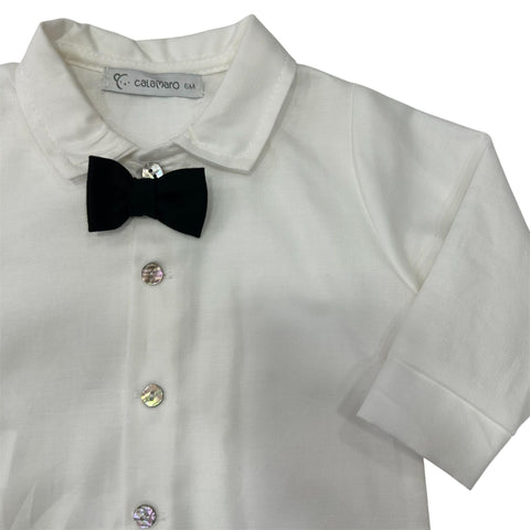 COMPLETO CAMICIA, BERMUDA  E PAPILLON 11258 U CALAMARO 