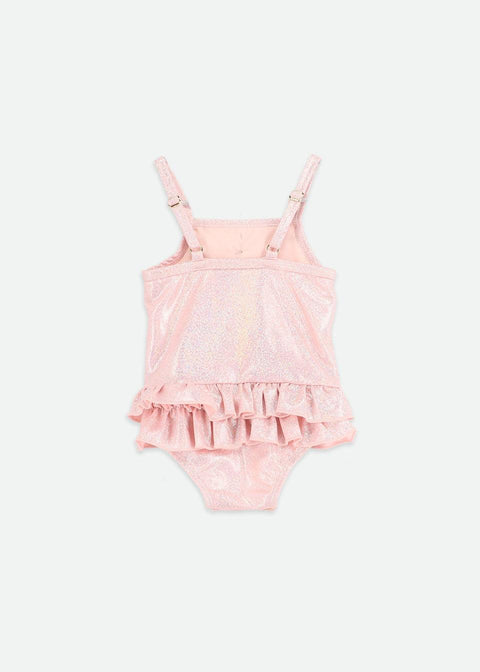 COSTUME INTERO LUREX GUPPIE PINK SPARKLE ANGEL'S FACE 