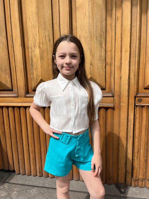 CAMICIA A MANICHE CORTE