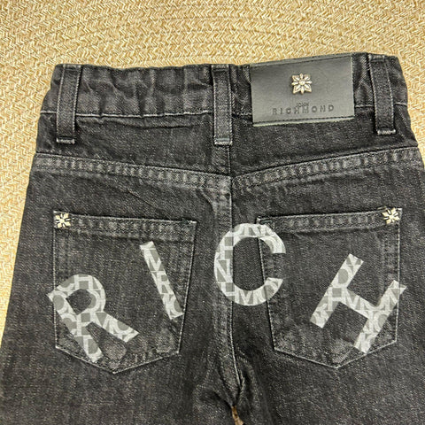 JEANS NERO LOGATO RBA25226JE DENIM BLACK RICHMOND 