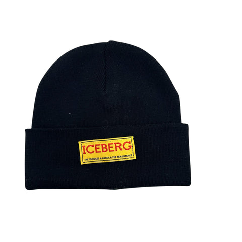 CAPPELLO IN CALDO COTONE CAICE6300J NERO ICEBERG 