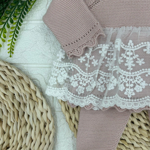 COMPLETO IN FILO 125-143 ROSA ANTICO GRANLEI 