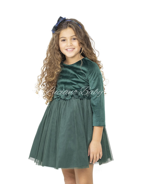 ABITO IN VELLUTO E TULLE 564400ML 0019## AMAYA 