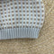 CAPPELLO IN LANA CON POM PON IN VOLPE IN5371 CIELO/TORTORA MARLU 