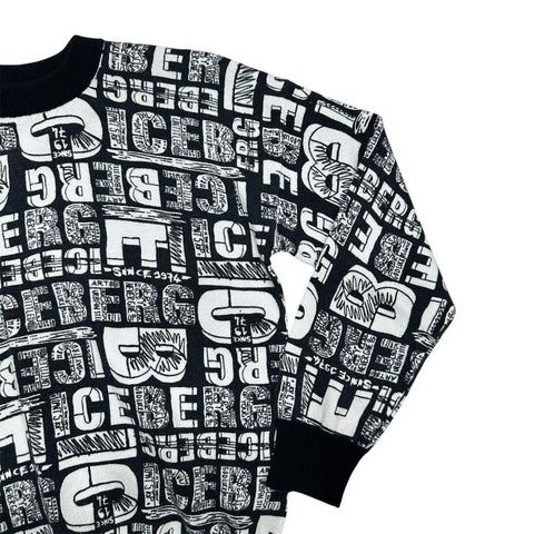 MAGLIONE IN caldo cotone MGICE6307J NERO ICEBERG 