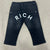 JEANS NERO CON LOGO RIA25125JE DENIM BLACK RICHMOND 