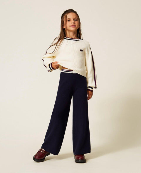 MAGLIONE A COSTINE 252GJ3030 00435 TWIN SET 