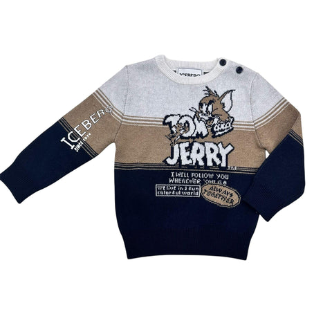 MAGLIONCINO IN CALDO COTONE MGICE6311B OFF WHITE ICEBERG 