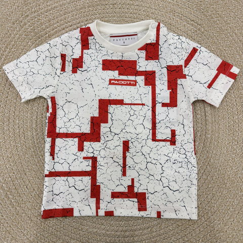 T-SHIRT IN COTONE TSP6162B OFF WHITE PACIOTTI 4US 