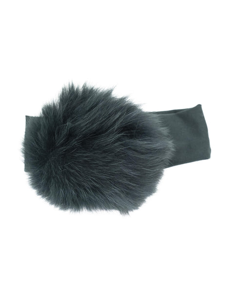 FASCIA CON POM PON IN PELLICCIA NATURALE IM24A451 VERDE ISABEL&MARTINEZ 