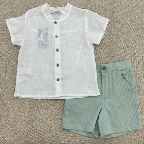 COMPLETO IN COTONE 11333 MENTA CALAMARO 