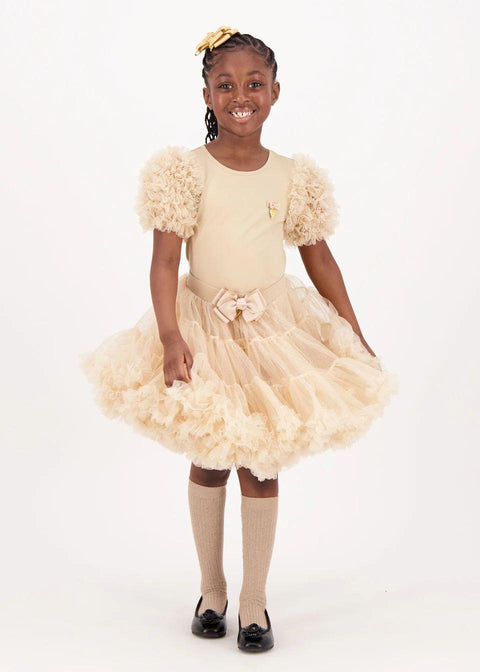 GONNA IN TULLE LUREX PIXIE SPARKLE SAND ANGEL'S FACE 