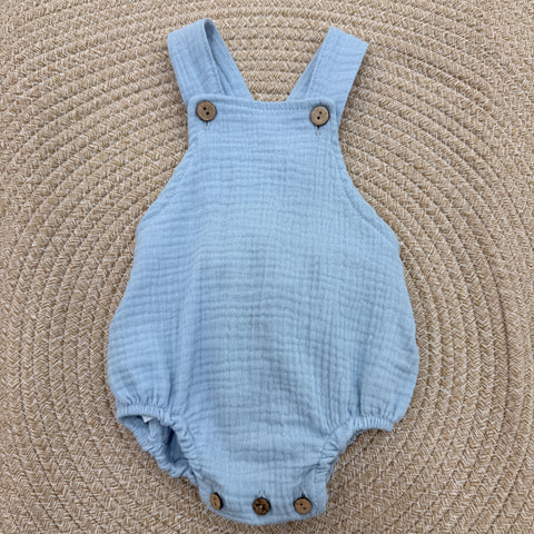 SALOPETTE IN MUSSOLA 32527 AZZURRO CALAMARO 