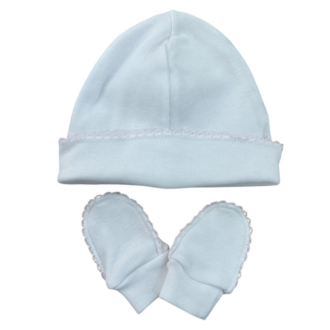 CAPPELLO E MUFFOLE ROSA 72034R B/R CALAMARO 