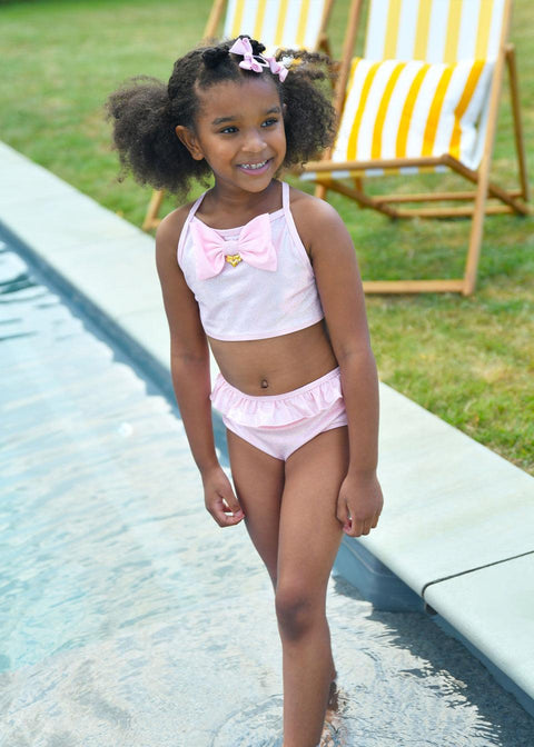 BIKINI LUREX MALIKA PINK SPARKLE ANGEL'S FACE 