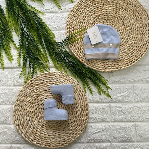 CAPPELLO E BABBUCCE IN FILO IM25N-17/524 BEIGE ISABEL&MARTINEZ 