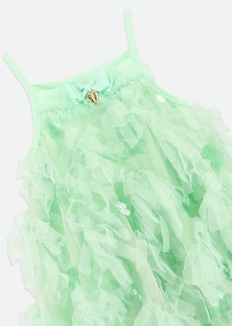 ABITO IN TULLE E PAILLETTES PALMA MINT ANGELS FACE 