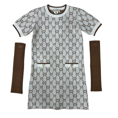 ABITO E MANICOTTI IN VISCOSA 252GJ3020 12794 TWIN SET 