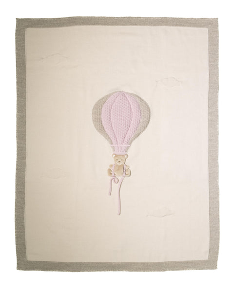 Scialletto in lana IB5380 N/ROSA MARLU' 
