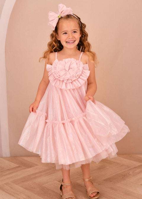 ABITO IN TULLE LUREX ROSHEEN SWEET BLUSH ANGEL'S FACE 