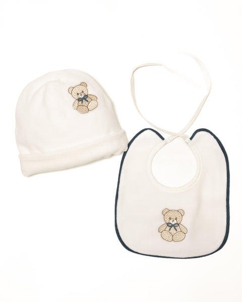 Cappello e bavetta in ciniglia