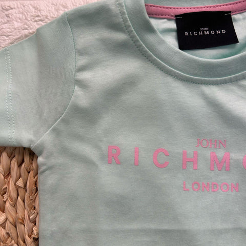 T-SHIRT IN COTONE RIP25002TS BAY/PINK RICHMOND 