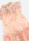 ABITO IN TULLE A FIORI MARIGOLD PEACH ANGELS FACE 