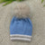 CAPPELO IN LANA CON POM PON IN VOLPE IN5271 CIELO MARLU 