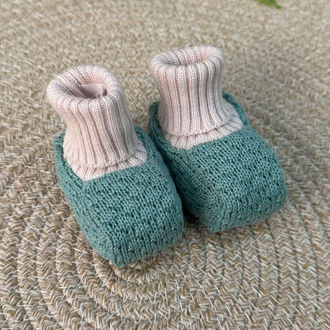 TUTINA E BABBUCCE IN LANA IN5710/IN57S V VERDE SALVIA MARLU 