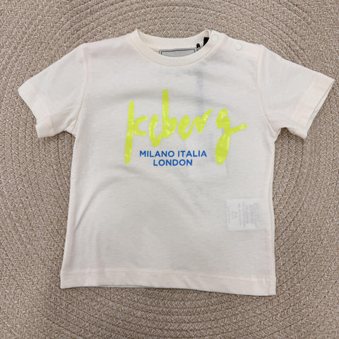 T-SHIRT IN COTONE TSICE6102B OFF WHITE ICEBERG 