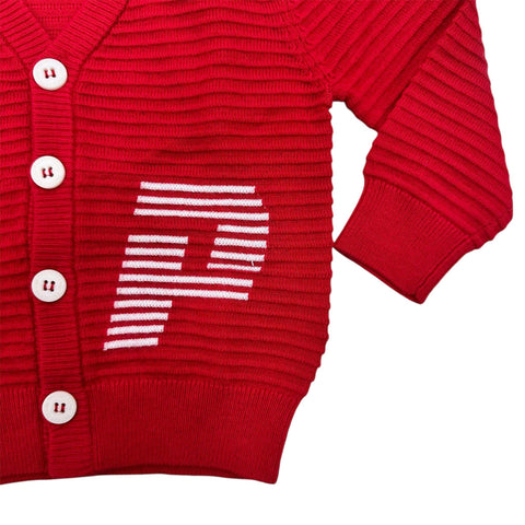 CARDIGAN IN CALDO COTONE MGP6360B ROSSO PACIOTTI 4US 