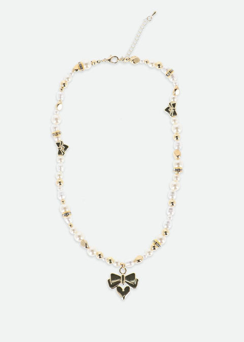 COLLANA PERLINE NECKLACE SNOWDROP ANGEL'S FACE 