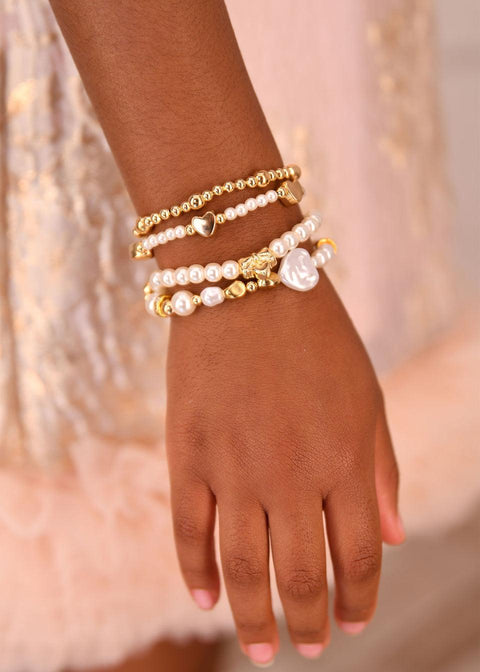 SET 4 BRACCIALI BRACELET SNOWDROP ANGEL'S FACE 