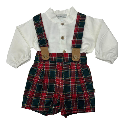 SALOPETTE E CAMICIA TARTAN 11246 U CALAMARO 