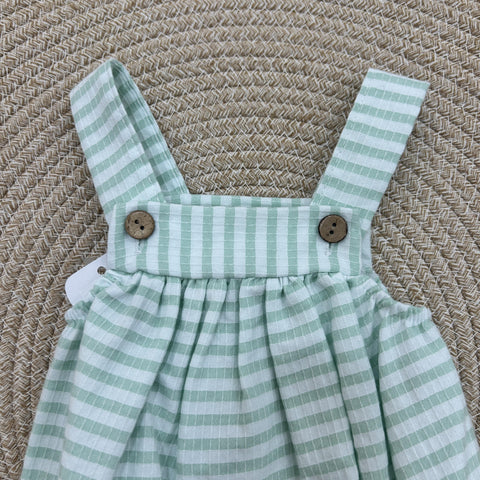 SALOPETTE IN COTONE 32548 MENTA CALAMARO 