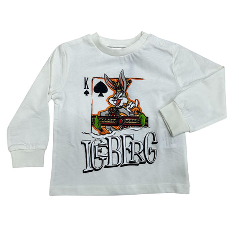 T-SHIRT IN COTONE TSICE6323B OFF WHITE ICEBERG 