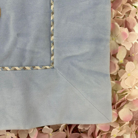 COPERTA IN CINIGLIA IN7081 CIELO/TABACCO MARLU 