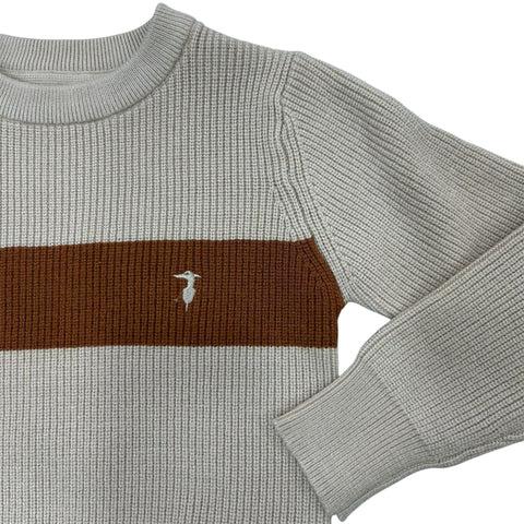 MAGLIONE IN VISCOSA TBA25019MA BROWN RICE TRUSSARDI 