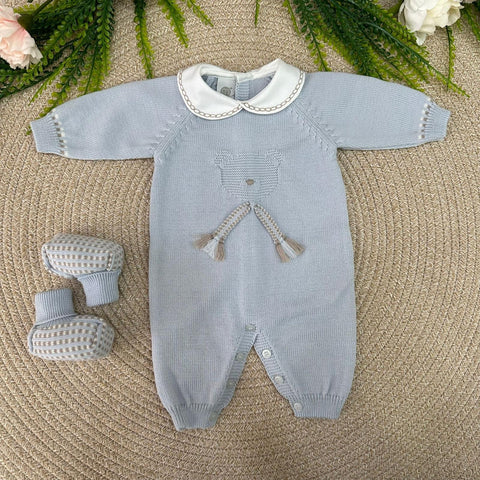 TUTINA E BABBUCCE IN LANA IN5310/IN53S CIELO/TORTORA MARLU 