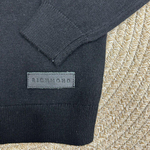 MAGLIONCINO IN LANA RIA25009MA BLACK RICHMOND 