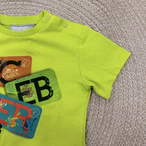 T-SHIRT IN COTONE TSICE6108B LIME ICEBERG 