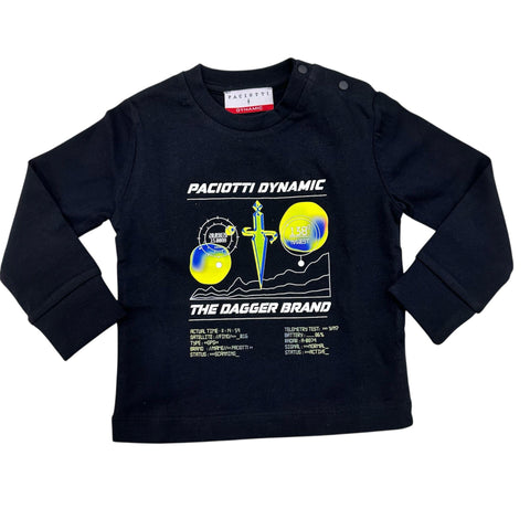 T-SHIRT IN COTONE TSP6314B NERO BTS 4US 