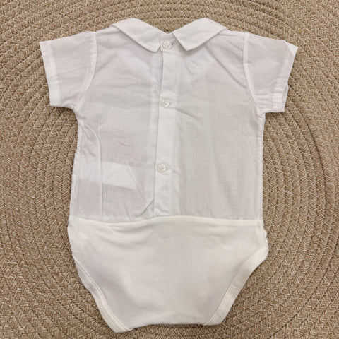 BODY CAMICIA IN COTONE 19067 BIANCO CALAMARO 