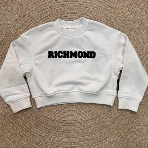 FELPA CROP GARZATA RBA25236FE WHITE RICHMOND 